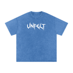 Snow Wash Oversized Cotton Tee x Unfelt Script