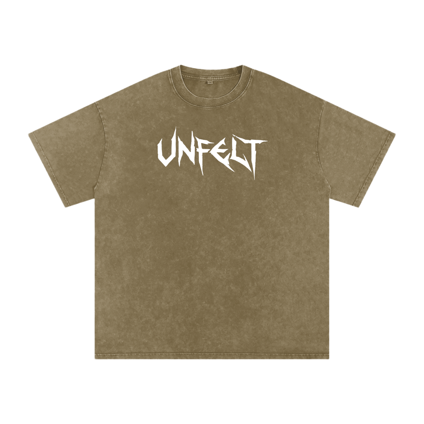 Snow Wash Oversized Cotton Tee x Unfelt Script