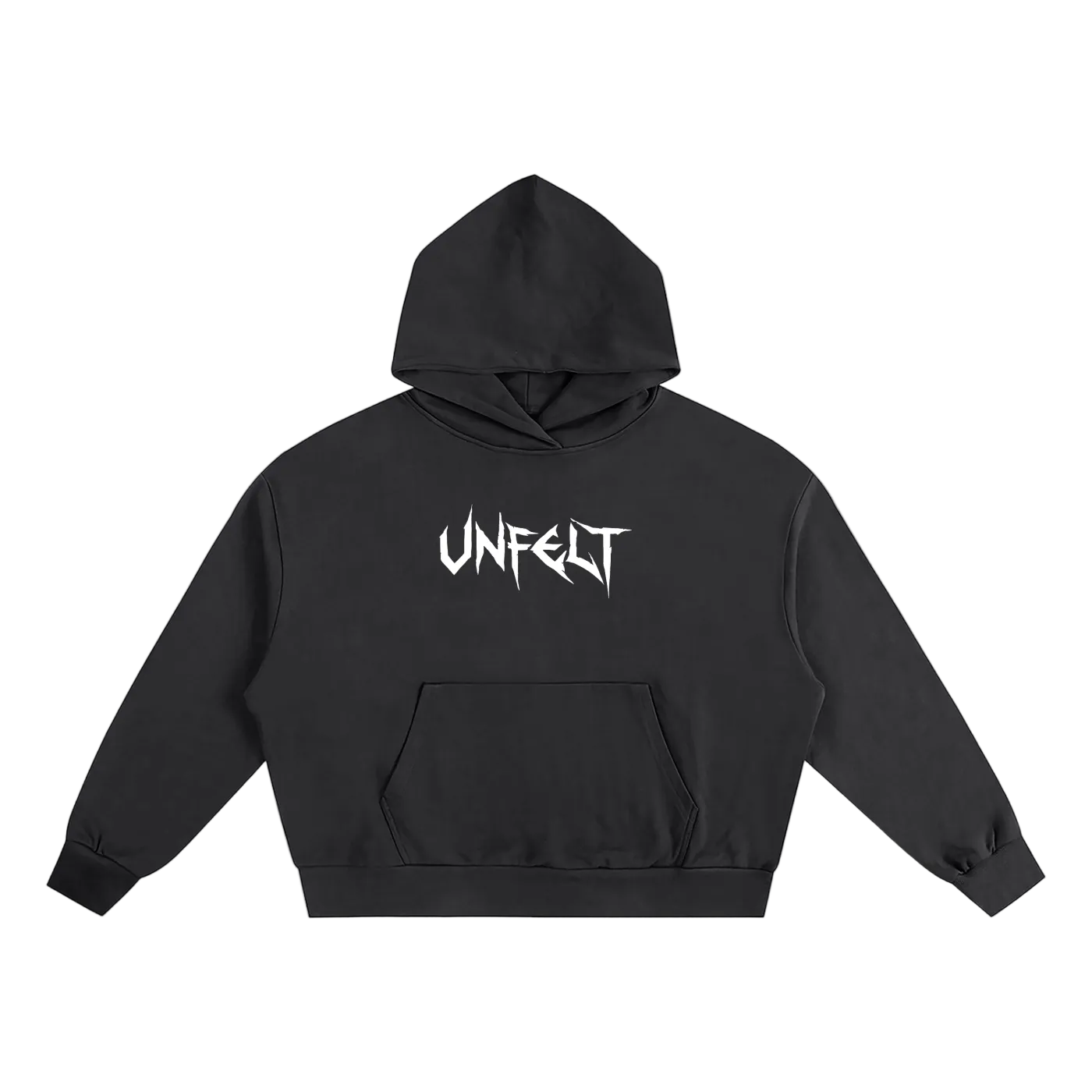Boxy Oversize Hoodie x Unfelt Script