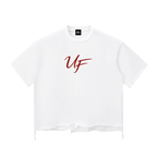 Snow Wash Raw-Hem Boxy T-shirt x Unfelt Rose