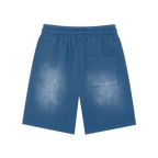 Rectangle Patch Wash Shorts x Metal Script