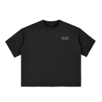 Boxy Half-Sleeve Raw-Edge T-Shirt x No Luck Needed