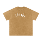 Snow Wash Oversized Cotton Tee x Unfelt Script