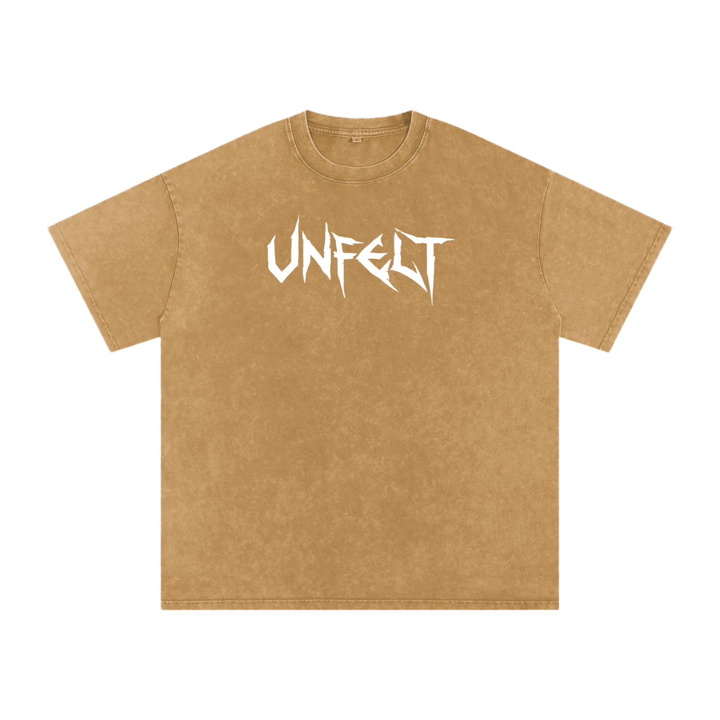 Snow Wash Oversized Cotton Tee x Unfelt Script