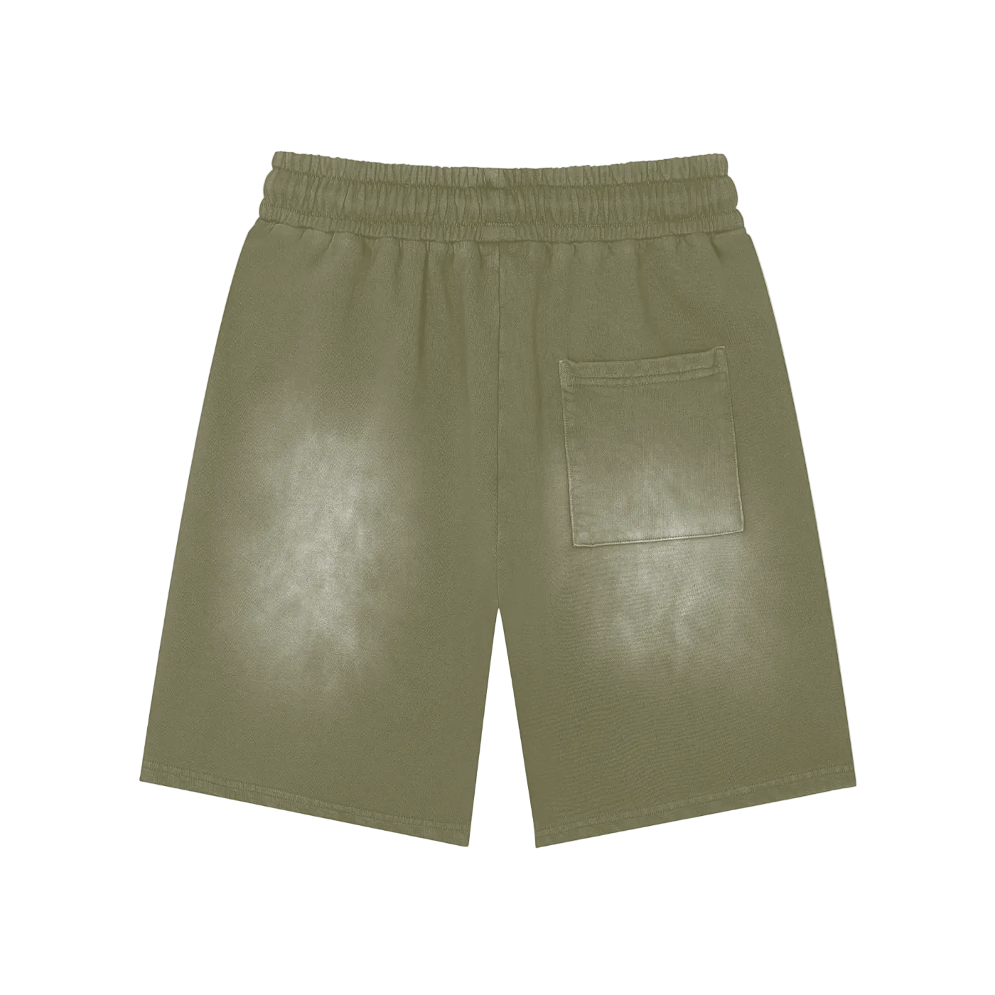 Rectangle Patch Wash Shorts x Metal Script