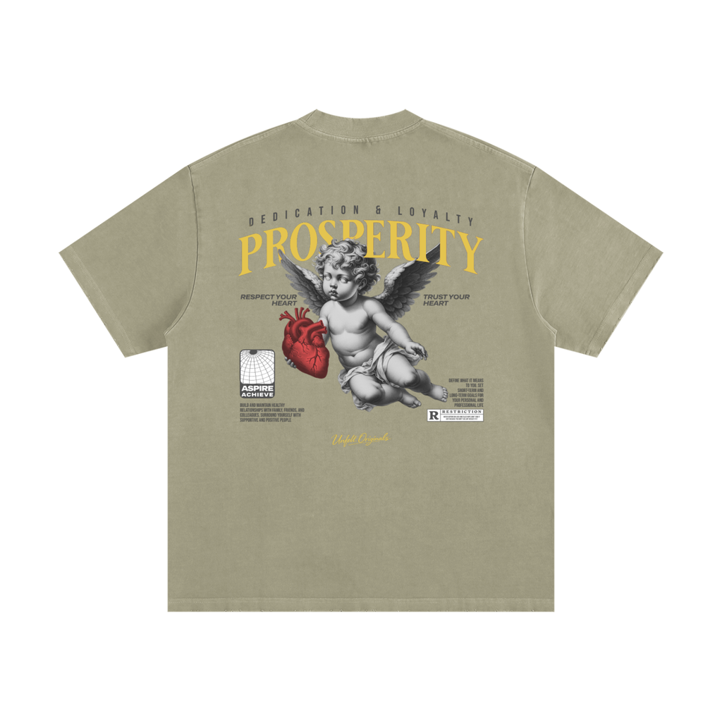 Heavyweight Vintage Washed Frayed T-Shirt x Prosperity