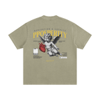 Heavyweight Vintage Washed Frayed T-Shirt x Prosperity