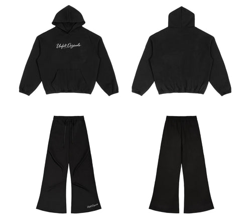 Boxy Cinched Hoodie & Wide Leg Sweats x Originals Set