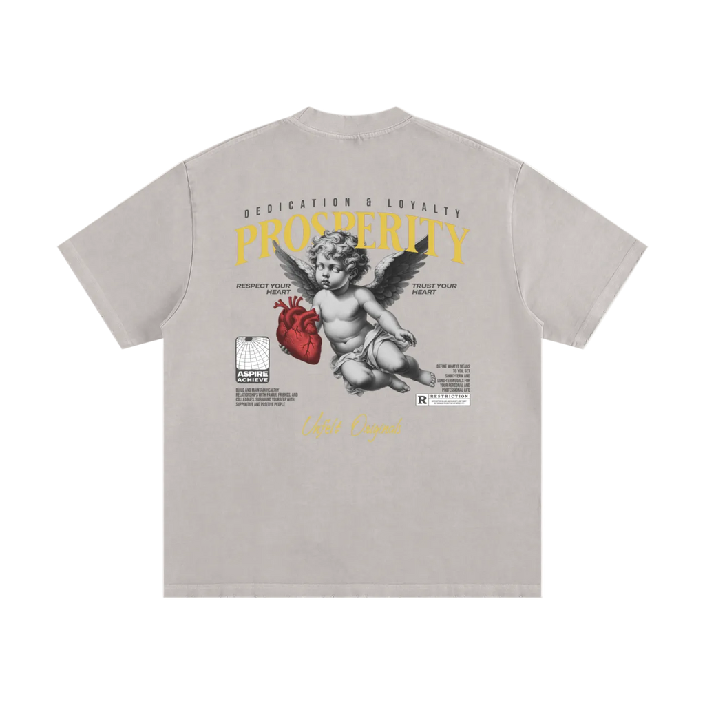 Heavyweight Vintage Wash Frayed Tee x Prosperity