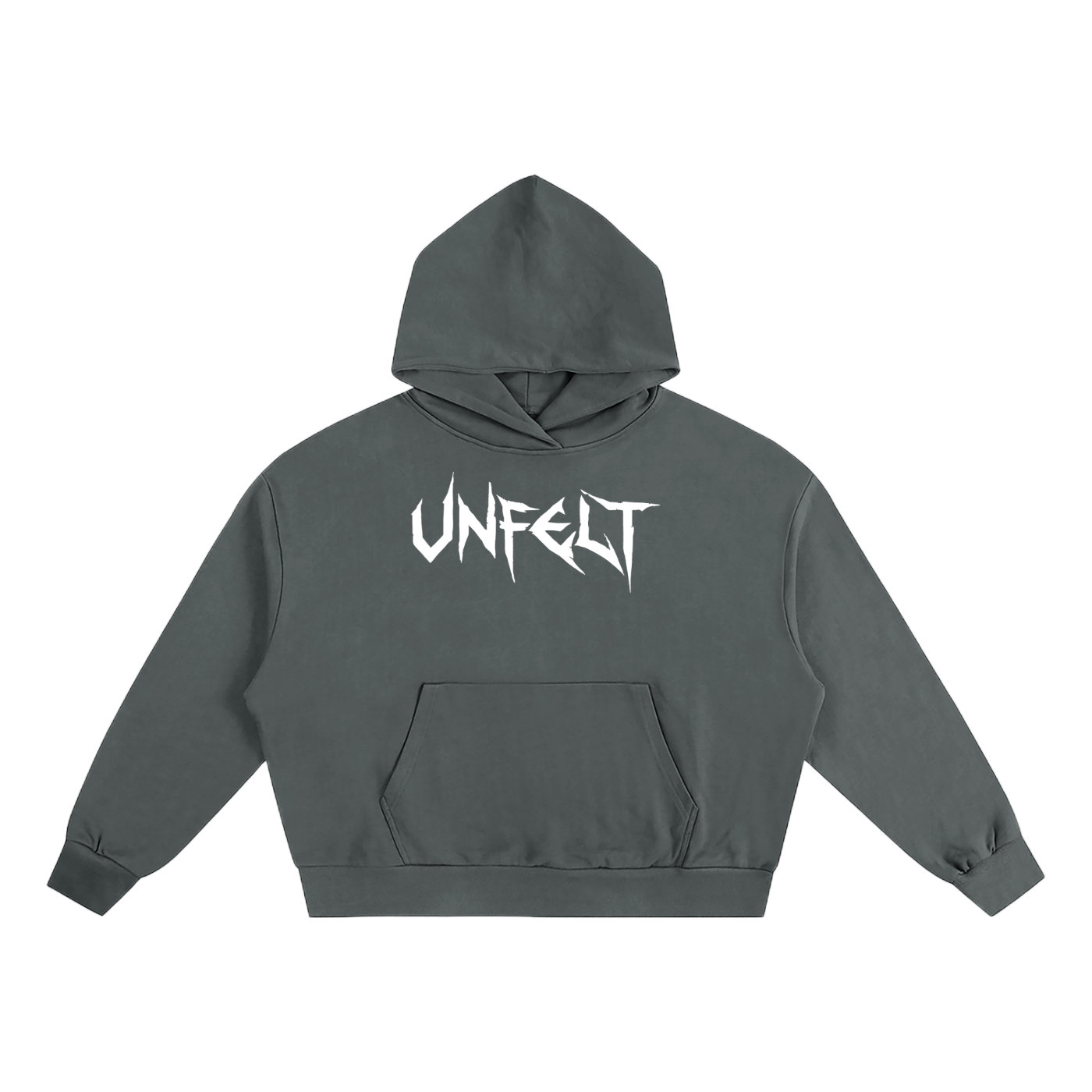 Boxy Oversized Hoodie & Flared Sweatpants x Unfelt Script Set