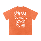 Snow Wash Oversized Cotton Tee x Unfelt Script