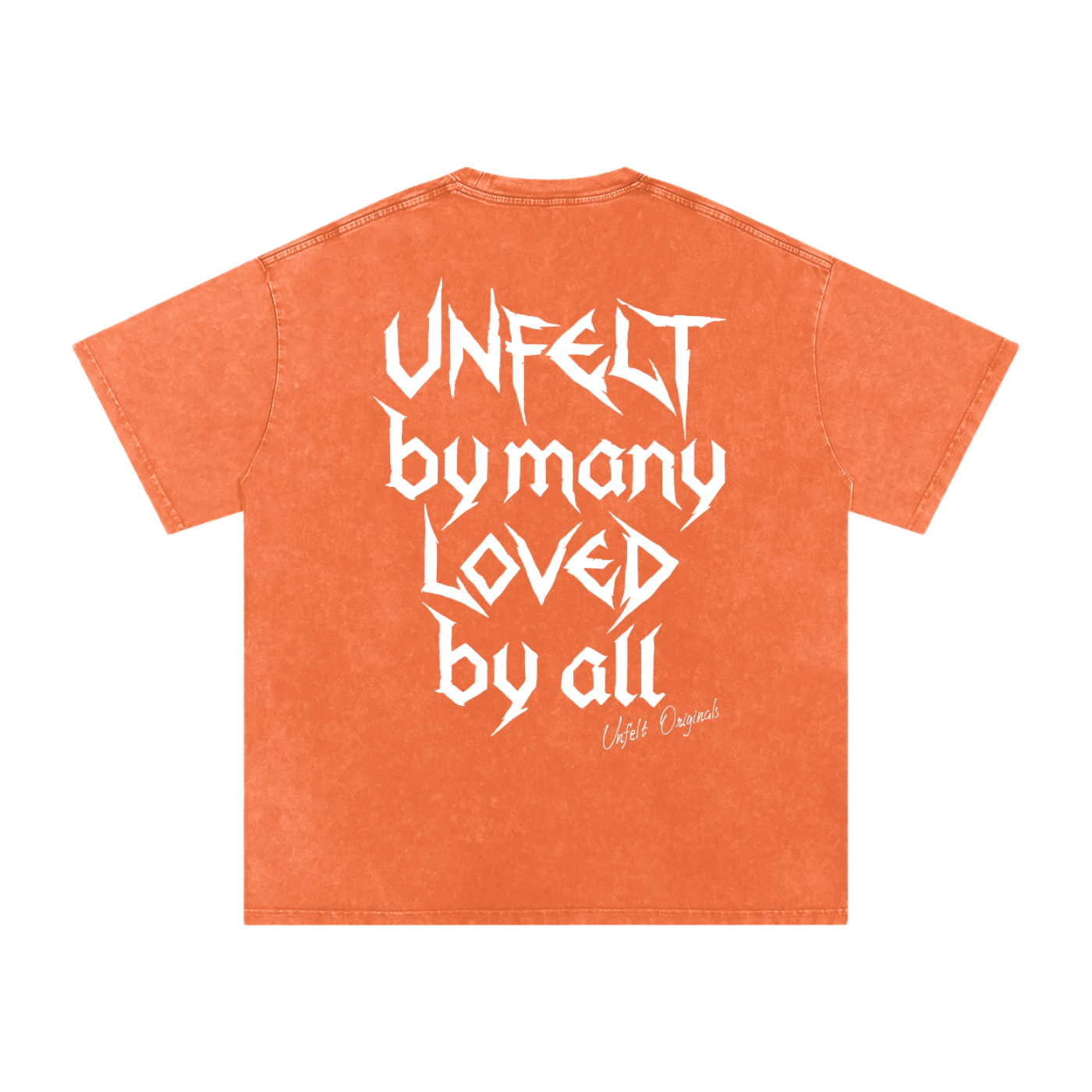 Snow Wash Oversized Cotton Tee x Unfelt Script