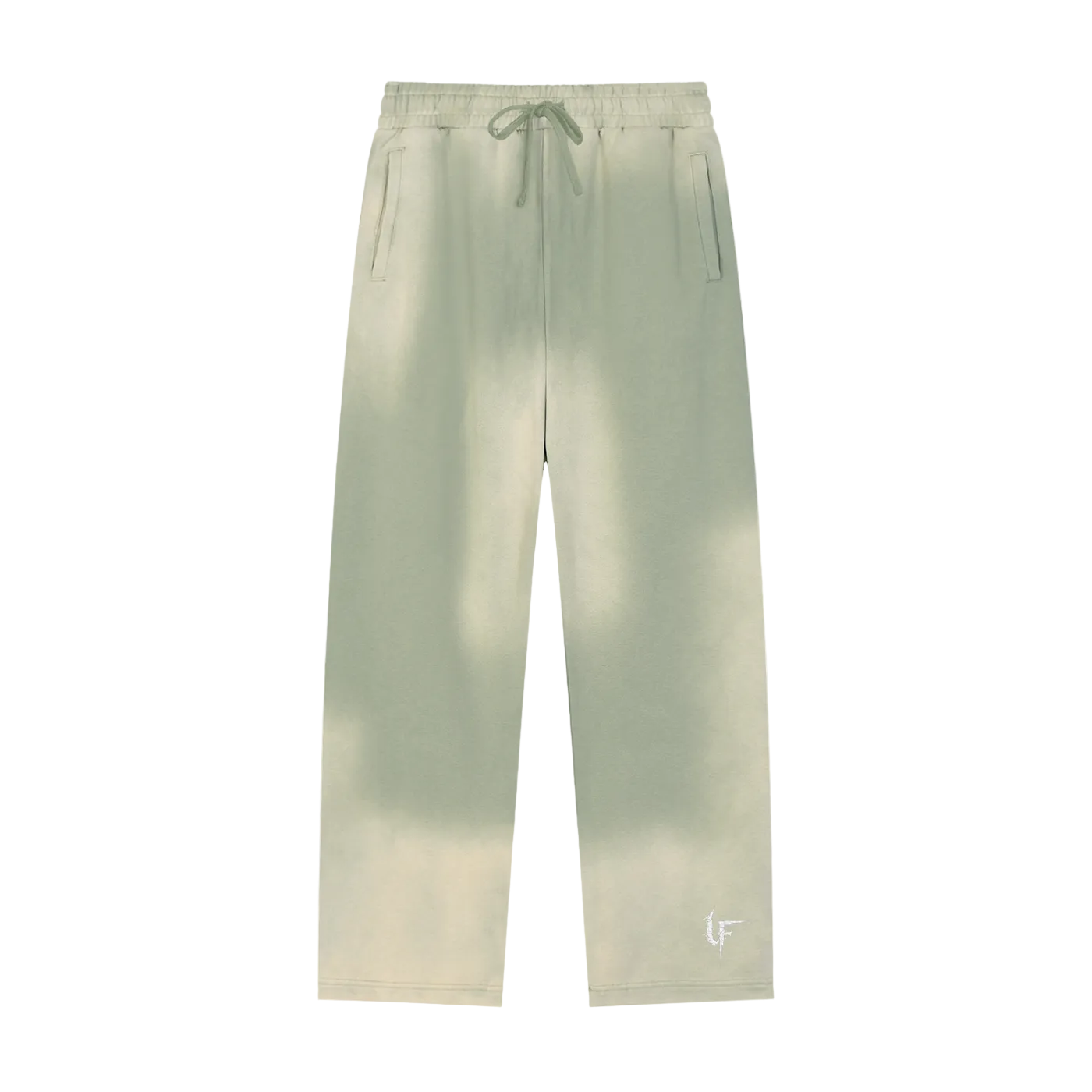 Sun Fade Raw Edge Straight-Leg Sweats x Metal Script