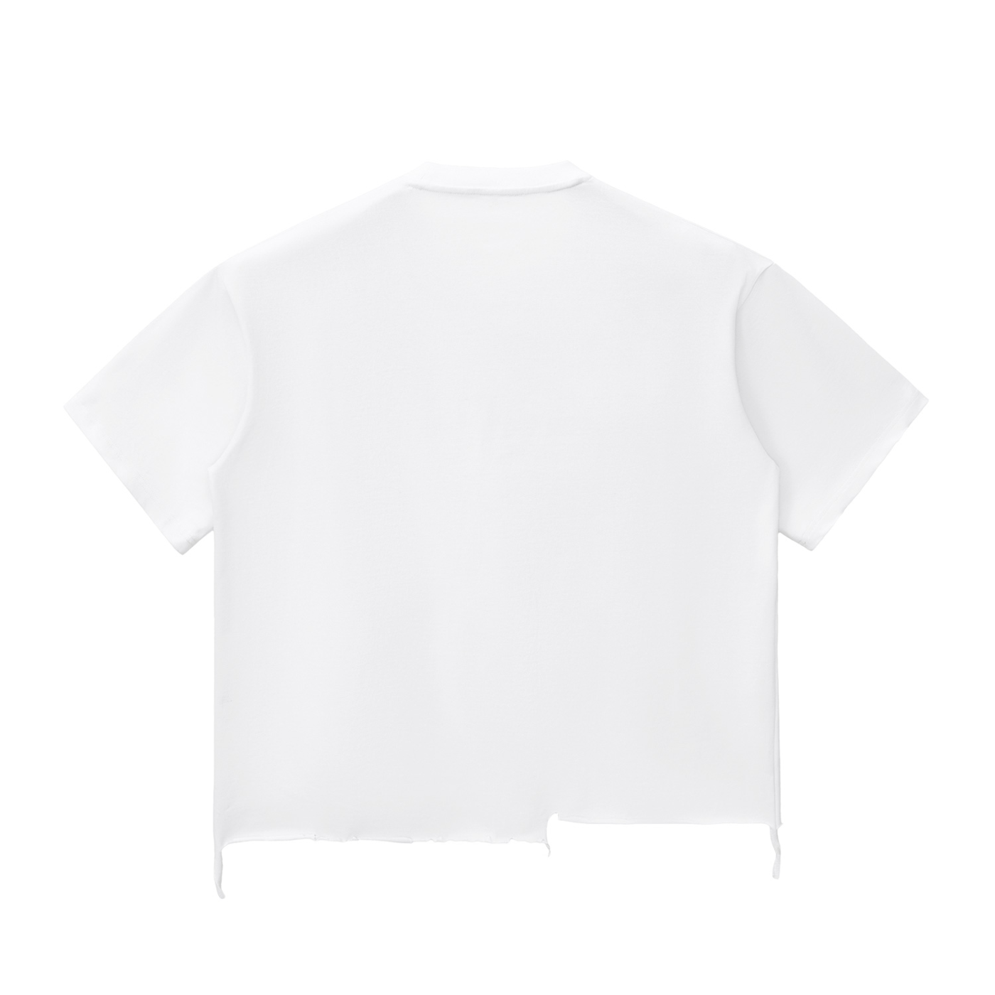 Snow Wash Raw-Hem Boxy T-shirt x Unfelt Pressure