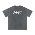 Snow Wash Oversized Cotton Tee x Unfelt Script