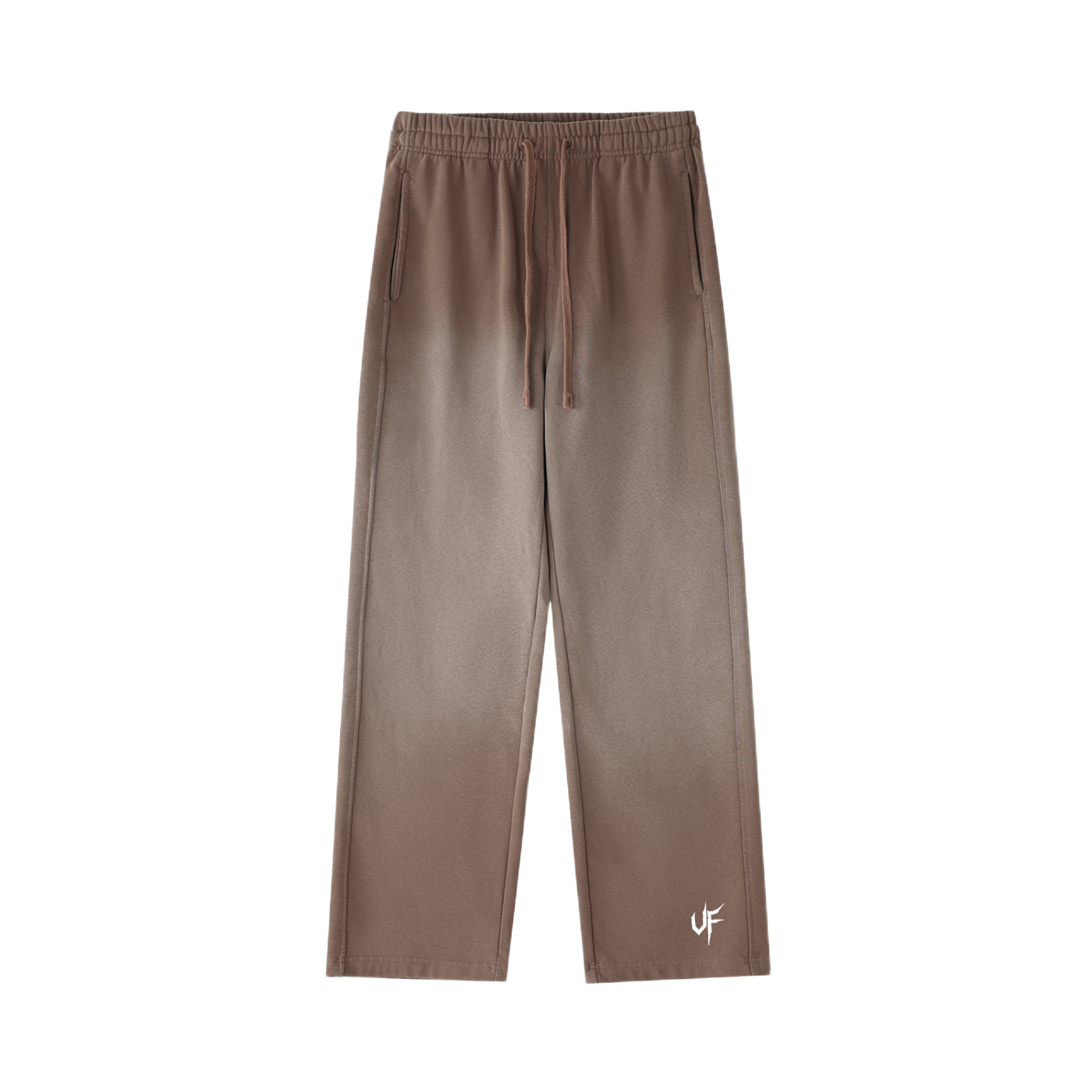 Vintage Washed Gradient Straight-Leg Sweatpants x Unfelt Script