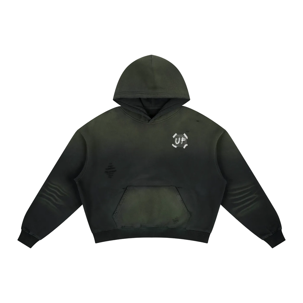 Frayed Sunfade Boxy Hoodie x Sealed Pressure