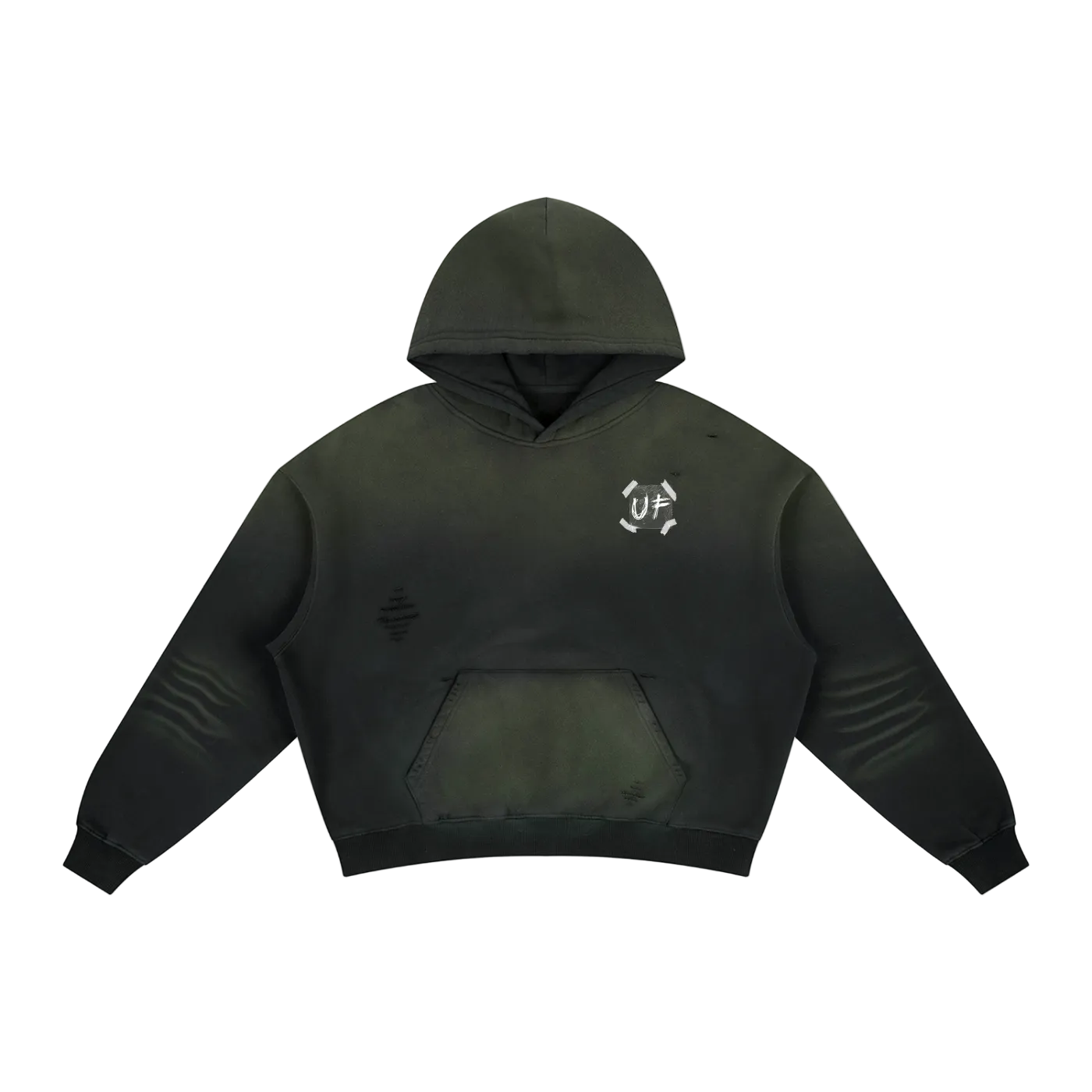 Frayed Sunfade Boxy Hoodie x Sealed Pressure