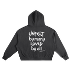 Boxy Oversized Hoodie & Flared Sweatpants x Unfelt Script Set