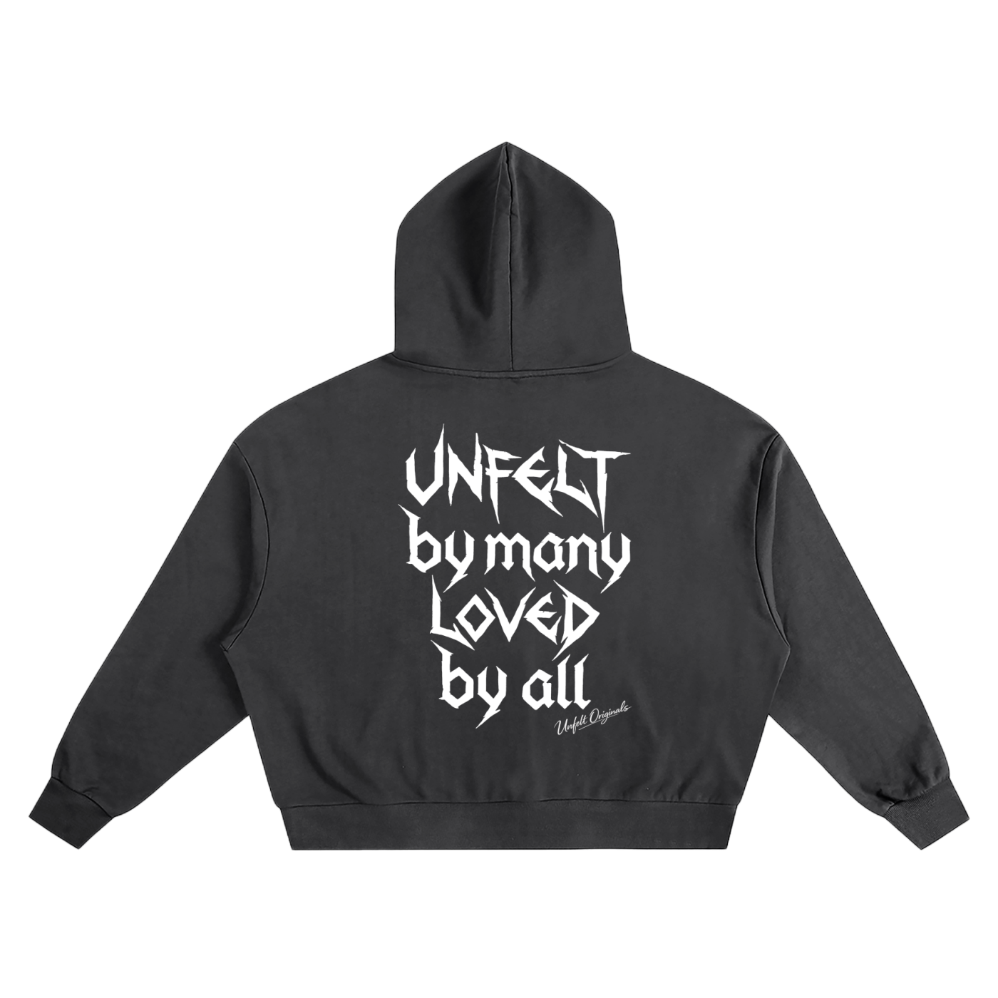Boxy Oversized Hoodie & Flared Sweatpants x Unfelt Script Set