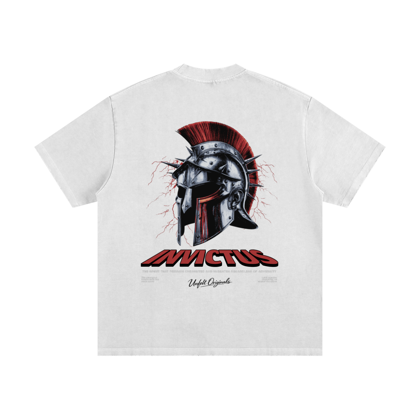 Heavyweight Vintage Washed Frayed T-Shirt x Invictus