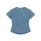 Vintage Wash Bodycon Tee x Metal Script