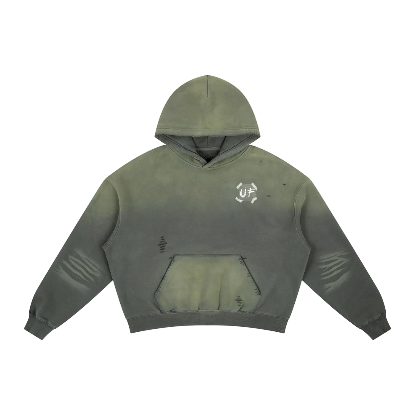 Frayed Sunfade Boxy Hoodie x Sealed Pressure