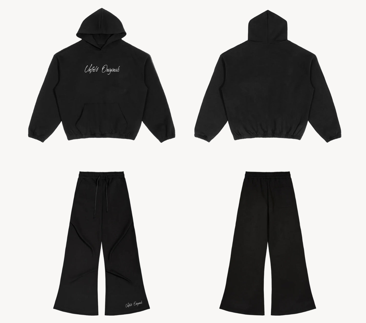 Boxy Cinched Hoodie & Wide Leg Sweats x Originals Set