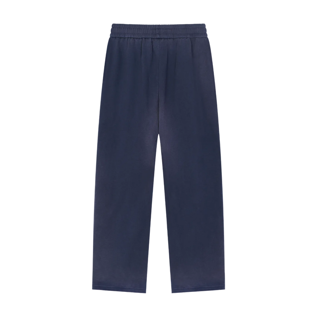 Sun Fade Raw Edge Straight-Leg Sweats x Metal Script