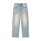Sun Fade Raw Hem Denim Jeans x Unfelt Originals