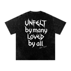 Snow Wash Oversized Cotton Tee x Unfelt Script