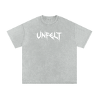 Snow Wash Oversized Cotton Tee x Unfelt Script