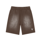 Rectangle Patch Wash Shorts x Metal Script