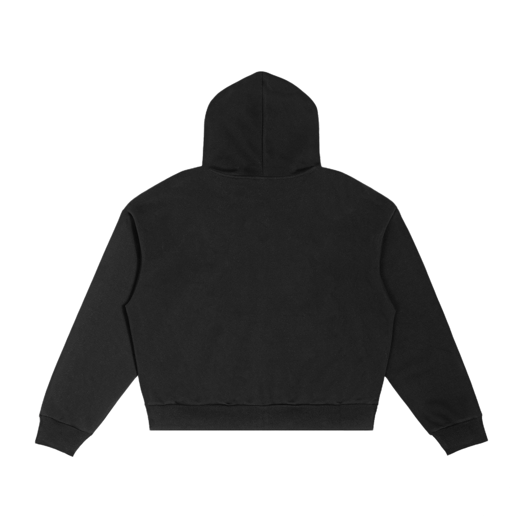 Contrast Plaid Boxy Zip Up Hoodie & Barrel Sweatpants x Unfelt Originals Set