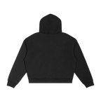 Contrast Plaid Boxy Zip Up Hoodie & Barrel Sweatpants x Unfelt Originals Set