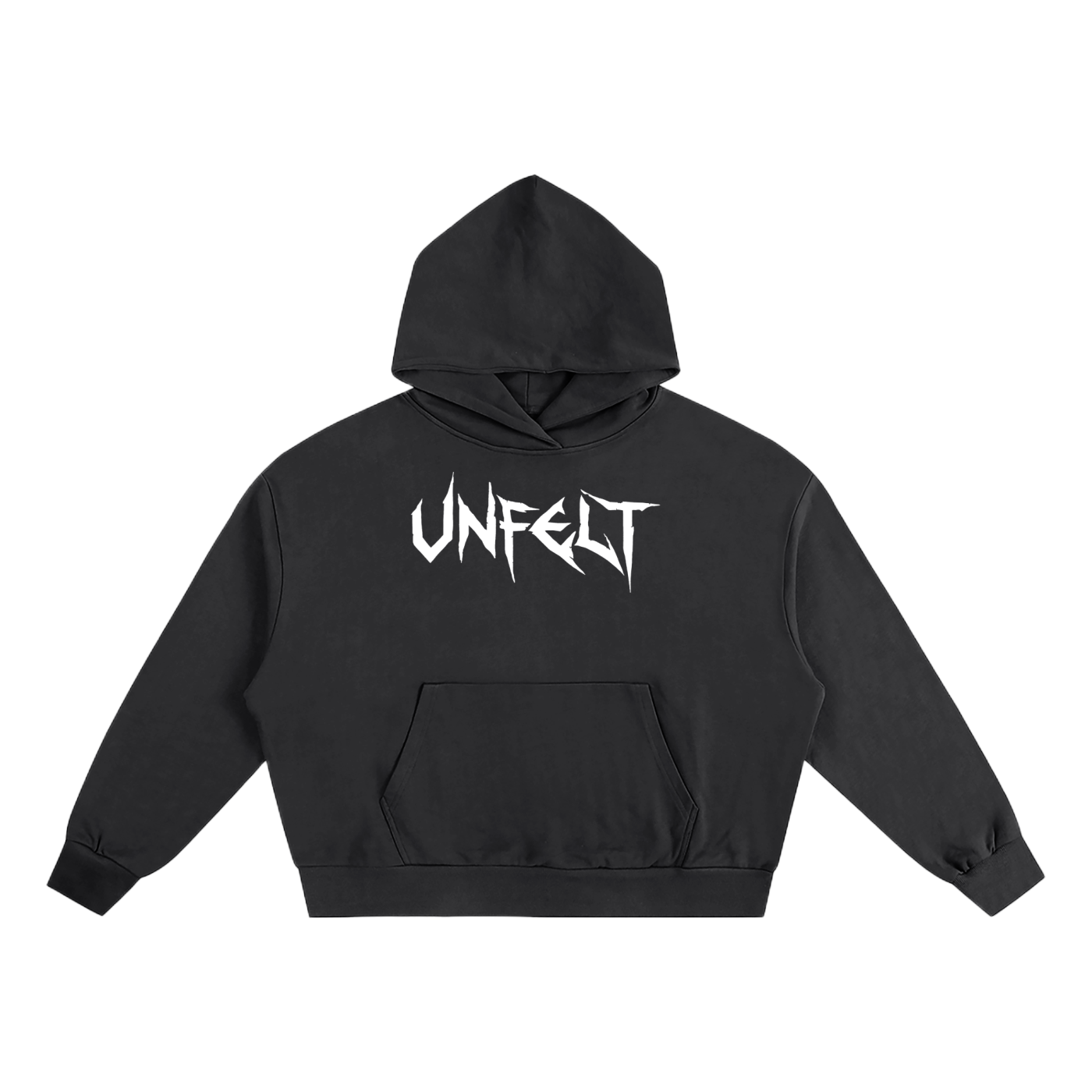 Boxy Oversized Hoodie & Flared Sweatpants x Unfelt Script Set