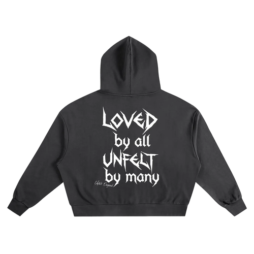 Boxy Oversize Hoodie x Unfelt Script