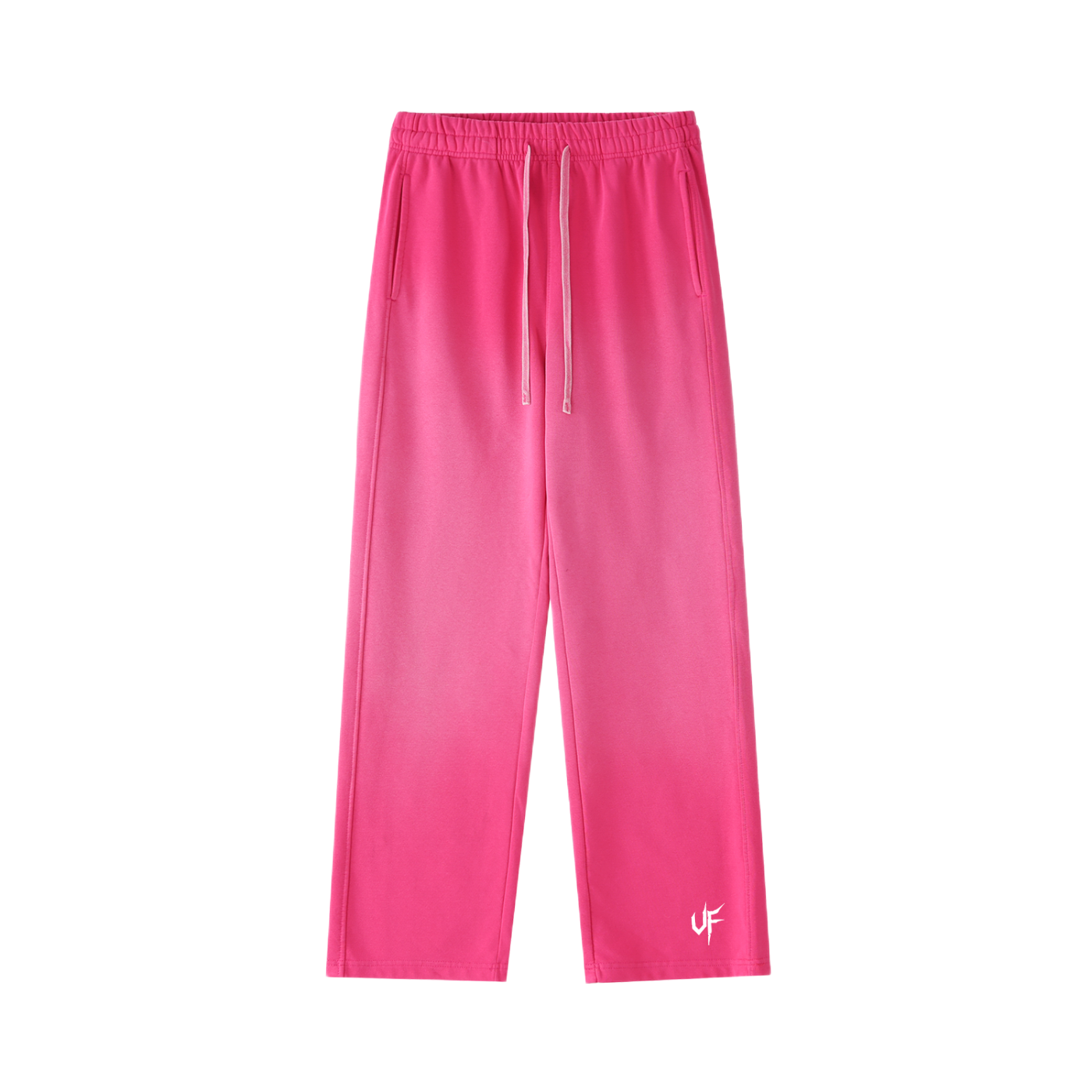 Vintage Washed Gradient Straight-Leg Sweatpants x Unfelt Script