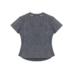 Vintage Wash Bodycon Tee x Metal Script