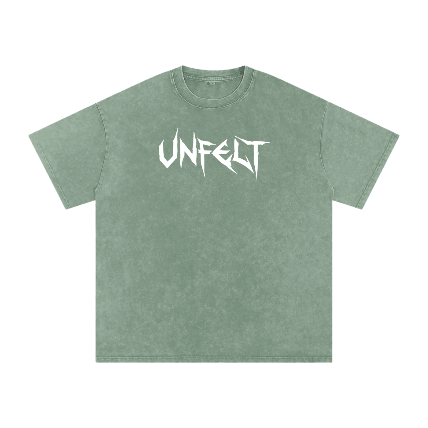 Snow Wash Oversized Cotton Tee x Unfelt Script