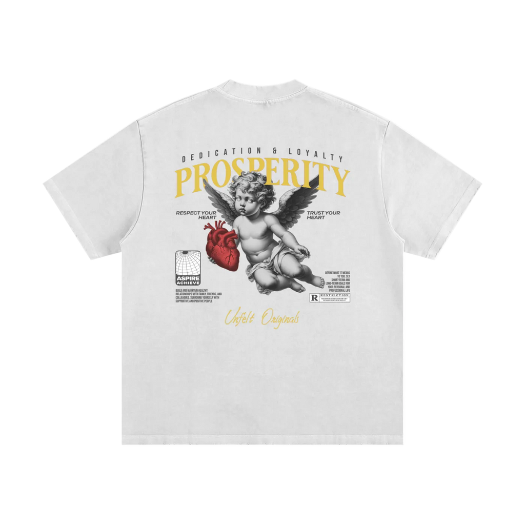 Heavyweight Vintage Wash Frayed Tee x Prosperity