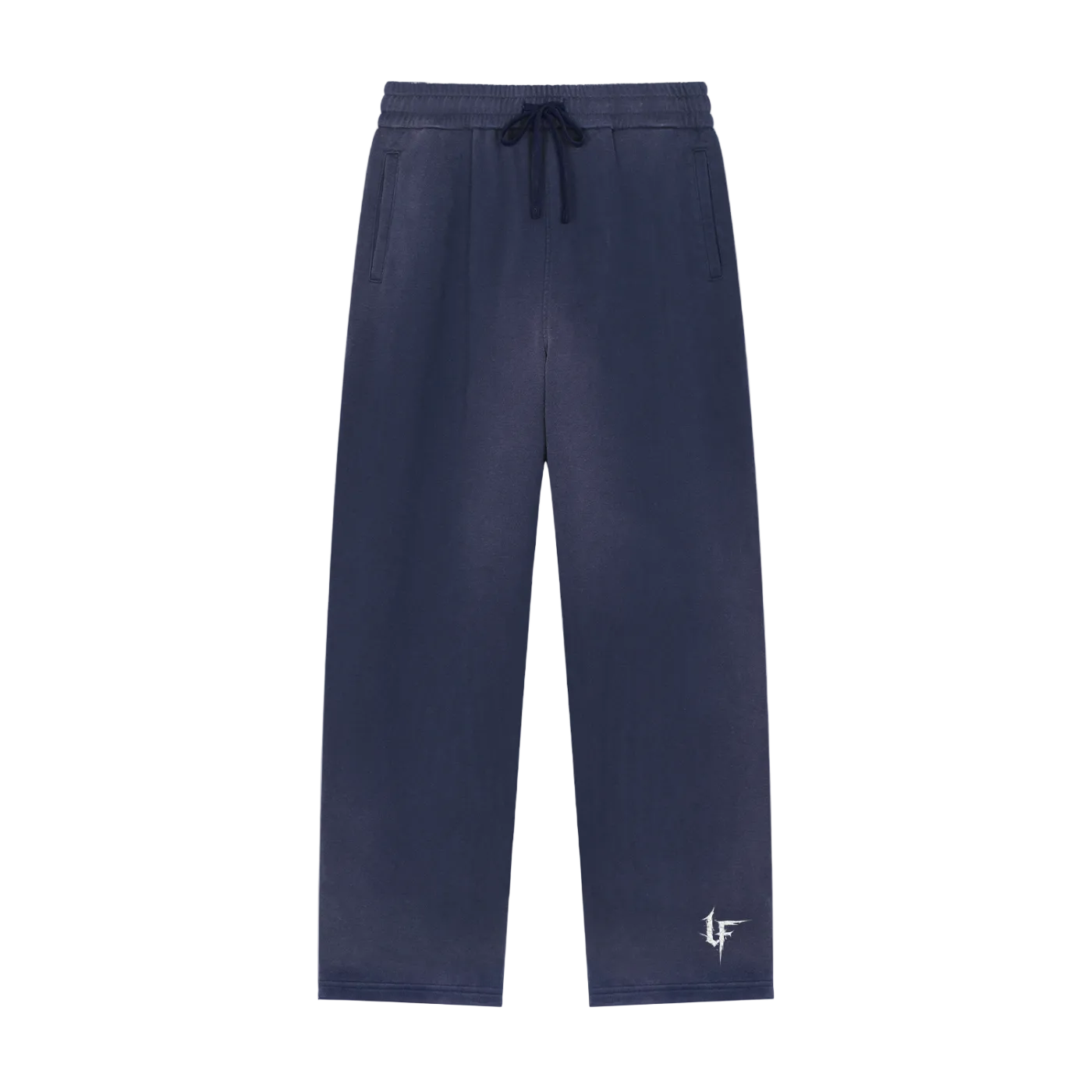 Sun Fade Raw Edge Straight-Leg Sweats x Metal Script
