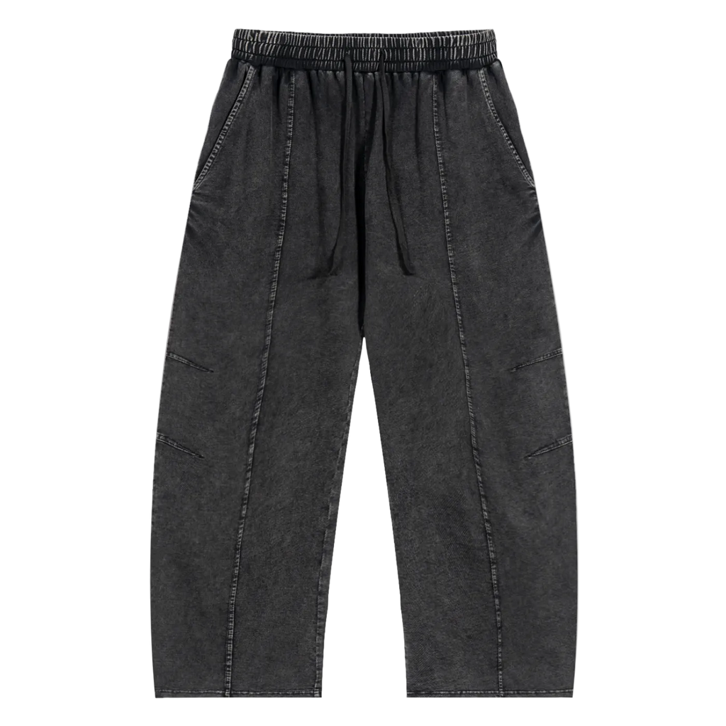 Snow Wash Drawstring Cotton Pants x Unfelt Originals