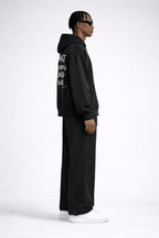 Boxy Oversized Hoodie & Flared Sweatpants x Unfelt Script Set