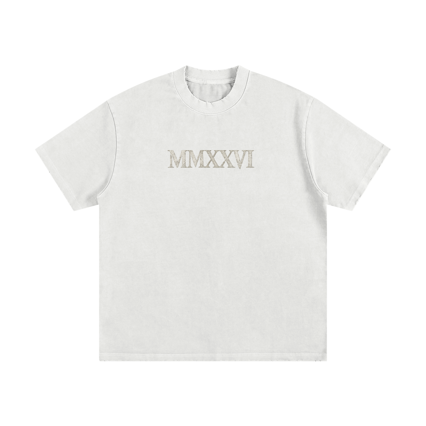 Heavyweight Vintage Wash Frayed Tee x Invictus