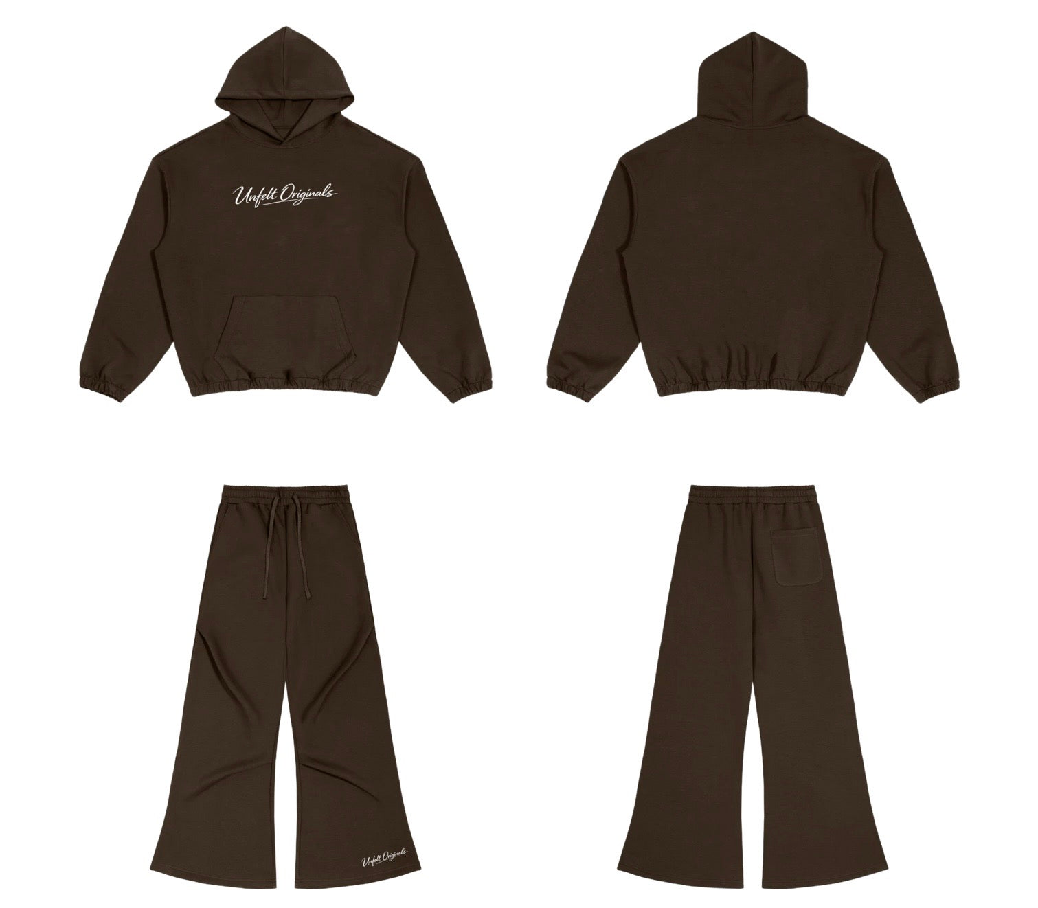 Boxy Cinched Hoodie & Wide Leg Sweats x Originals Set