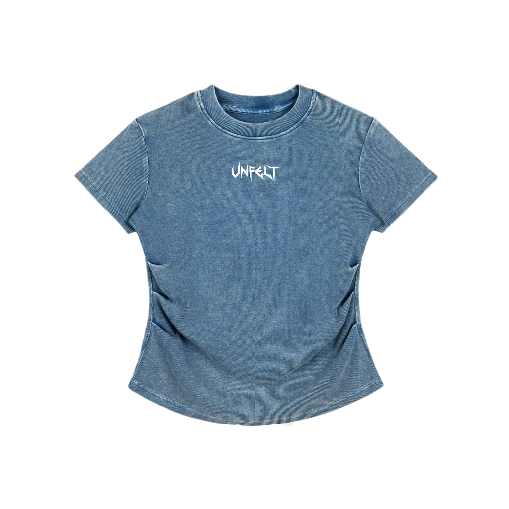 Vintage Wash Bodycon Tee x Metal Script