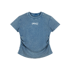 Vintage Wash Bodycon Tee x Metal Script