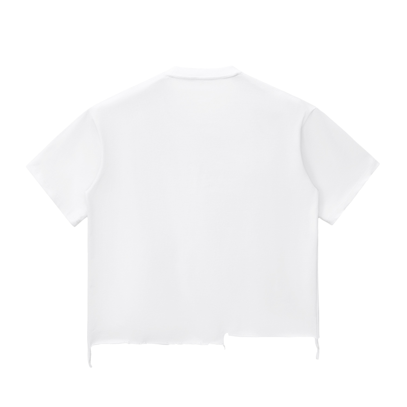 Snow Wash Raw-Hem Boxy Tee x Pressure