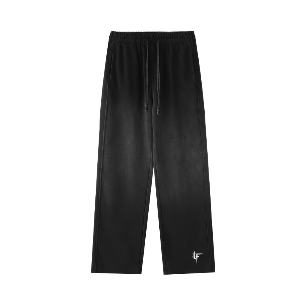 Vintage Washed Gradient Straight-Leg Sweats x Metal Script